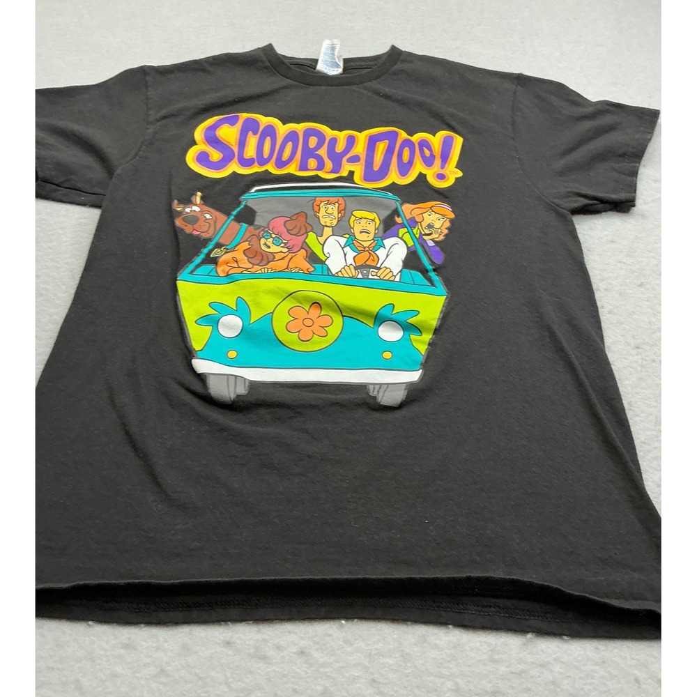 Scooby-Doo Mystery Machine Graphic Tee Black Medium Mystery Inc Gang Shirt